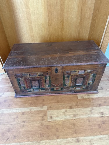 Kleine alte truhe 60x30x28 - truhe,
