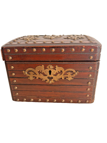 Antike schatulle truhe holz - schatulle,