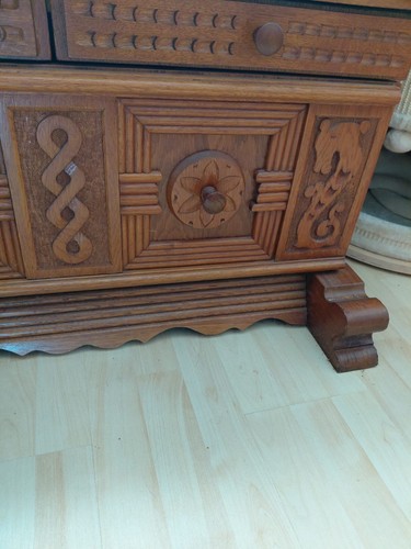 Antike vintage holztruhe mit - vintage,