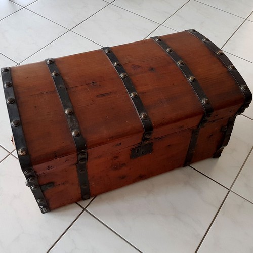 Runddeckeltruhe überseekoffer - runddeckeltruhe,